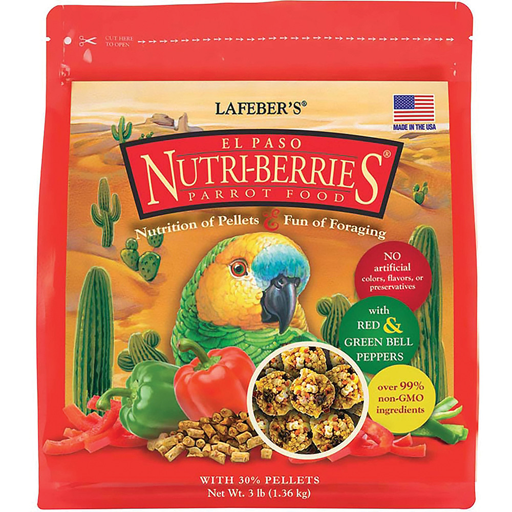 An image of Lafeber NutriBerries Spicy El Paso 1.36kg Complete Parrot Food