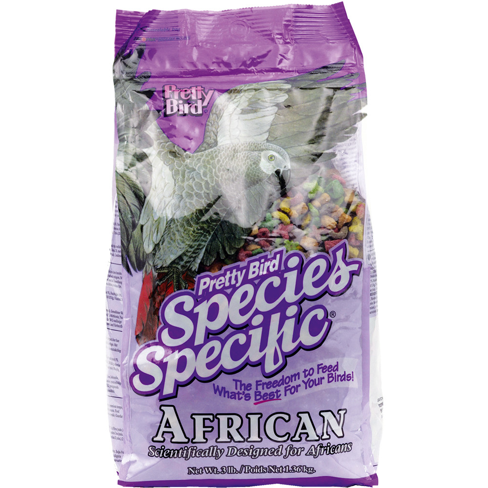 An image of Pretty Bird African Special 3lb Complete Parrot Food