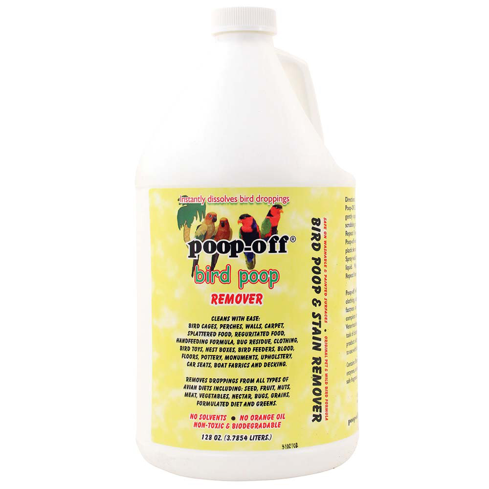 An image of Poop Off 128oz Bird Clean Up Liquid Refill Bottle