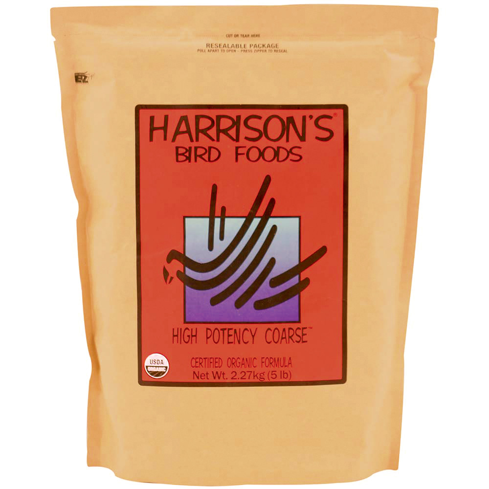 An image of Harrison's High Potency Coarse 5lb Complete Parrot Food