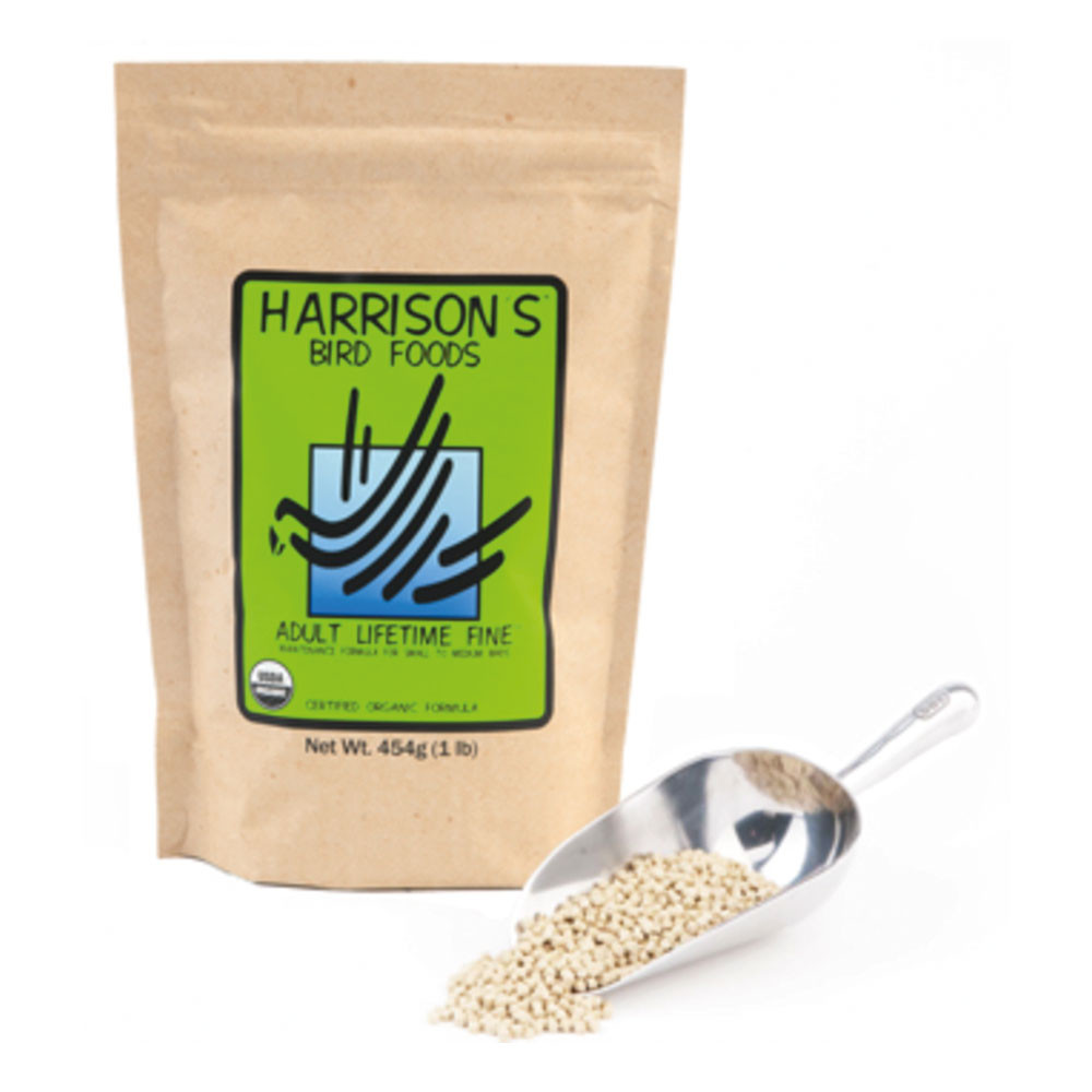 An image of Harrison's Adult Lifetime Fine 1lb Organic Parrot Food