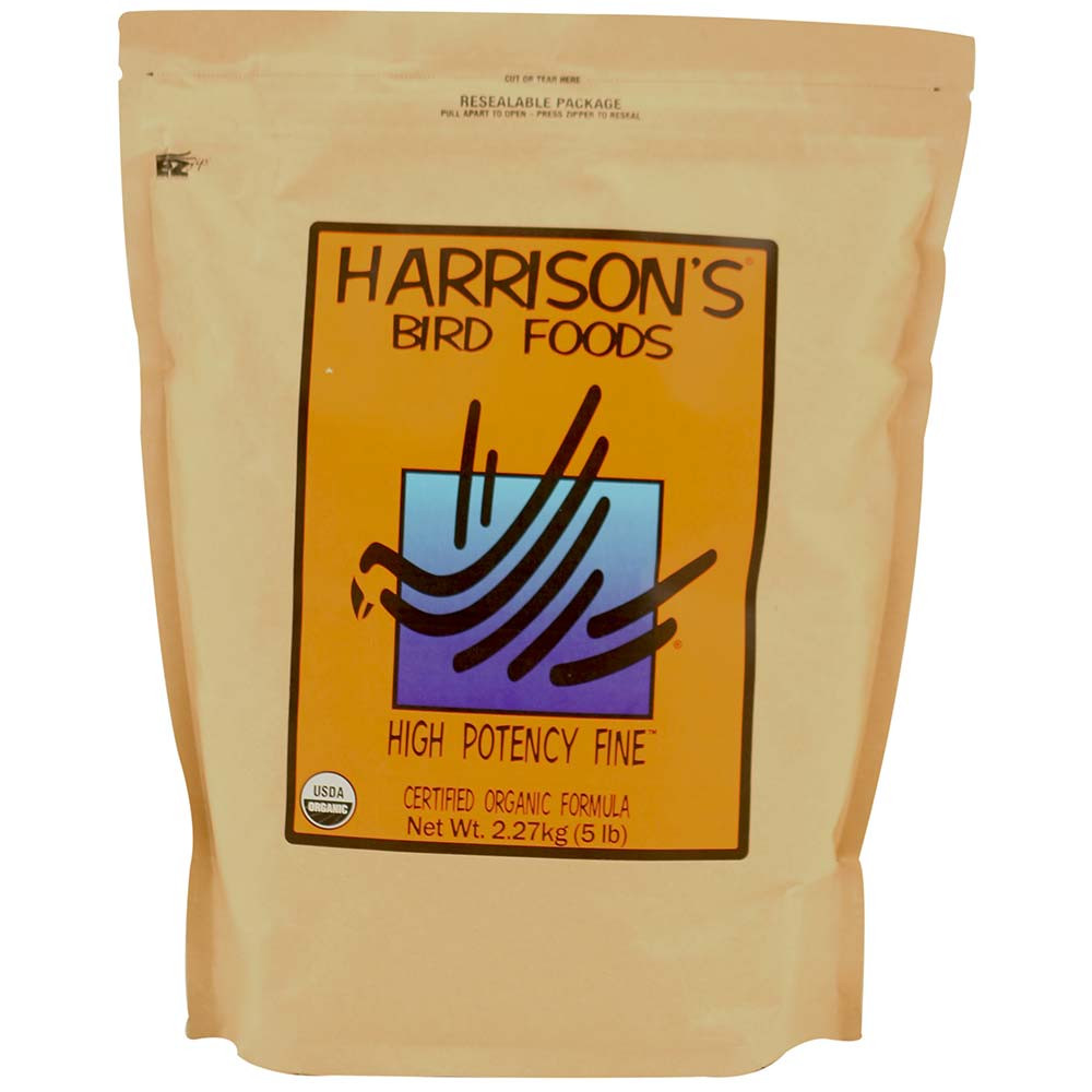 An image of Harrison's High Potency Fine 5lb Complete Parrot Diet