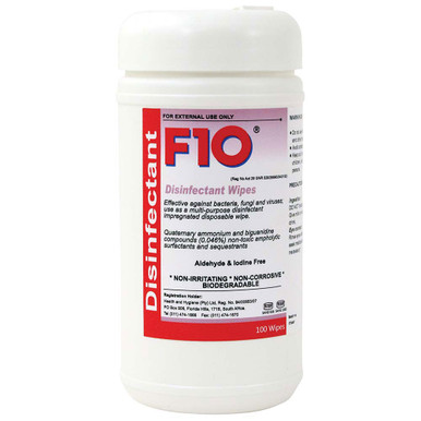 Fluwar F10 Disposable Disinfectant Wipes | Pack of 100