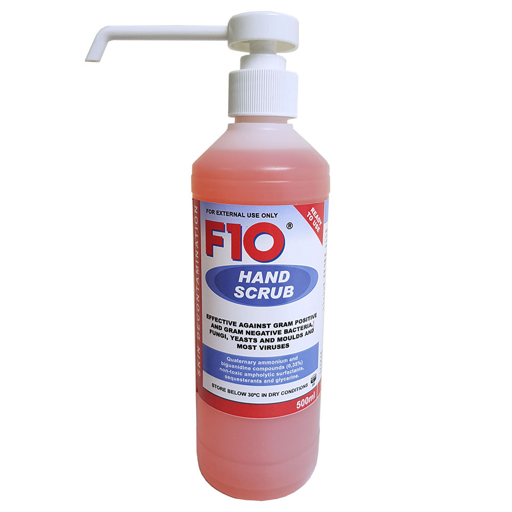 An image of F10 Liquid Hand Scrub 500ml