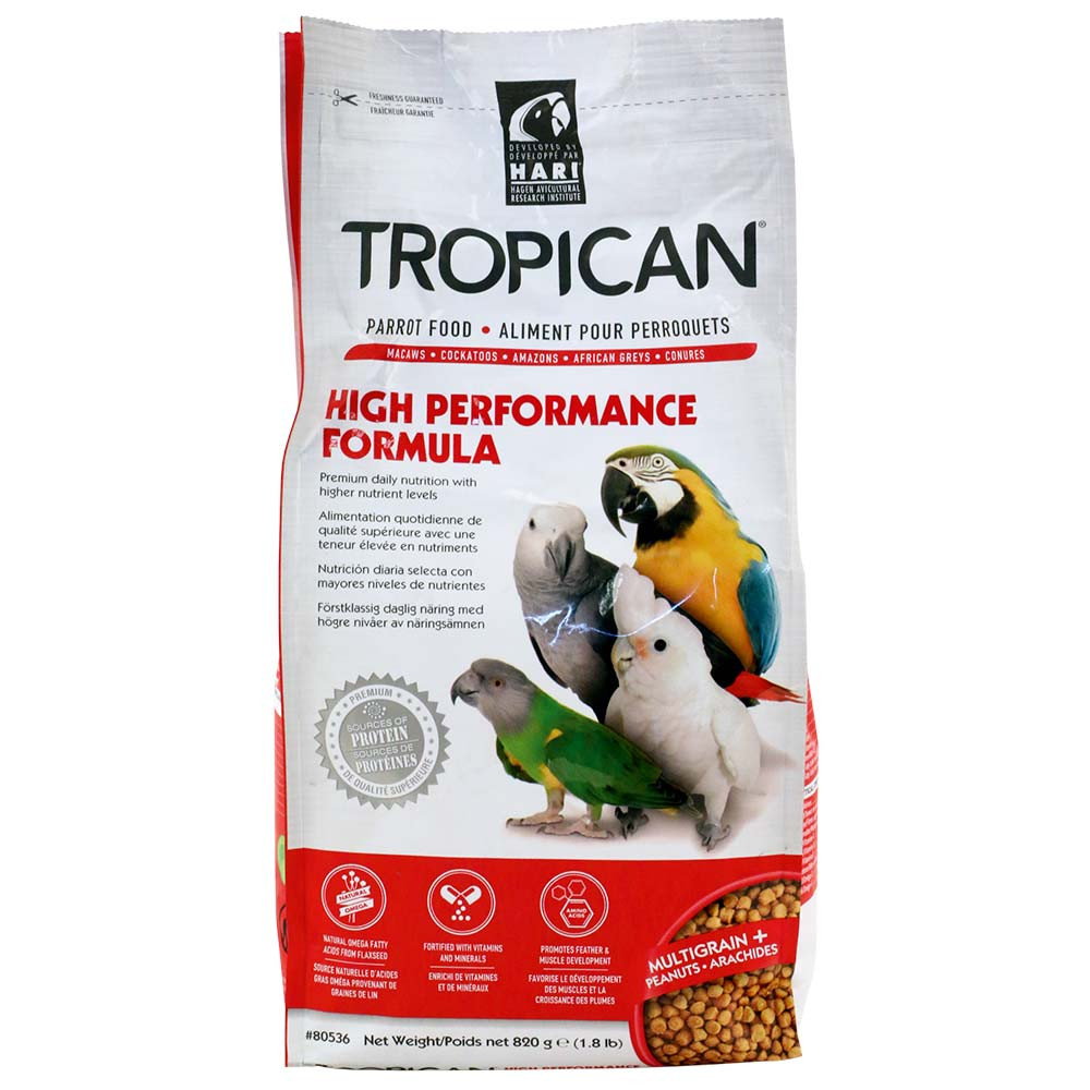 An image of Hagen Hari Tropican Parrot High Performance Granules 820g