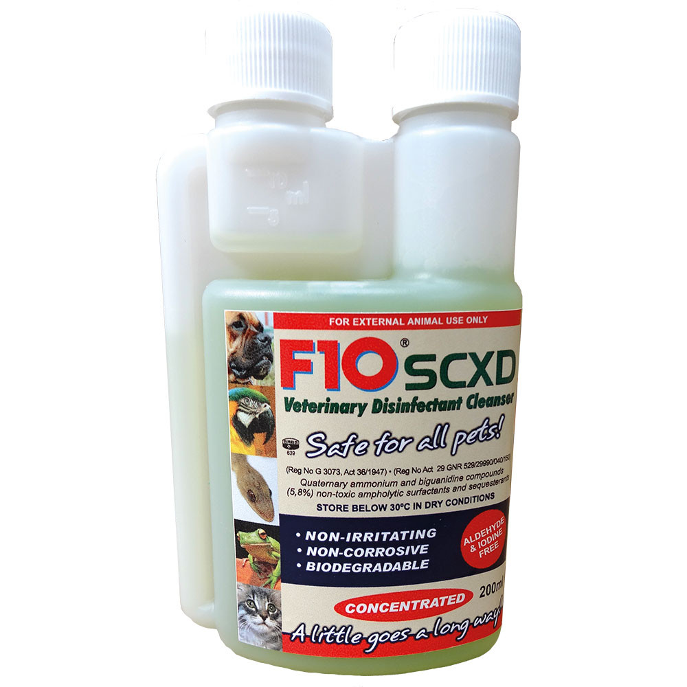 An image of F10 SCXD Veterinary Disinfectant Cleanser 200ml