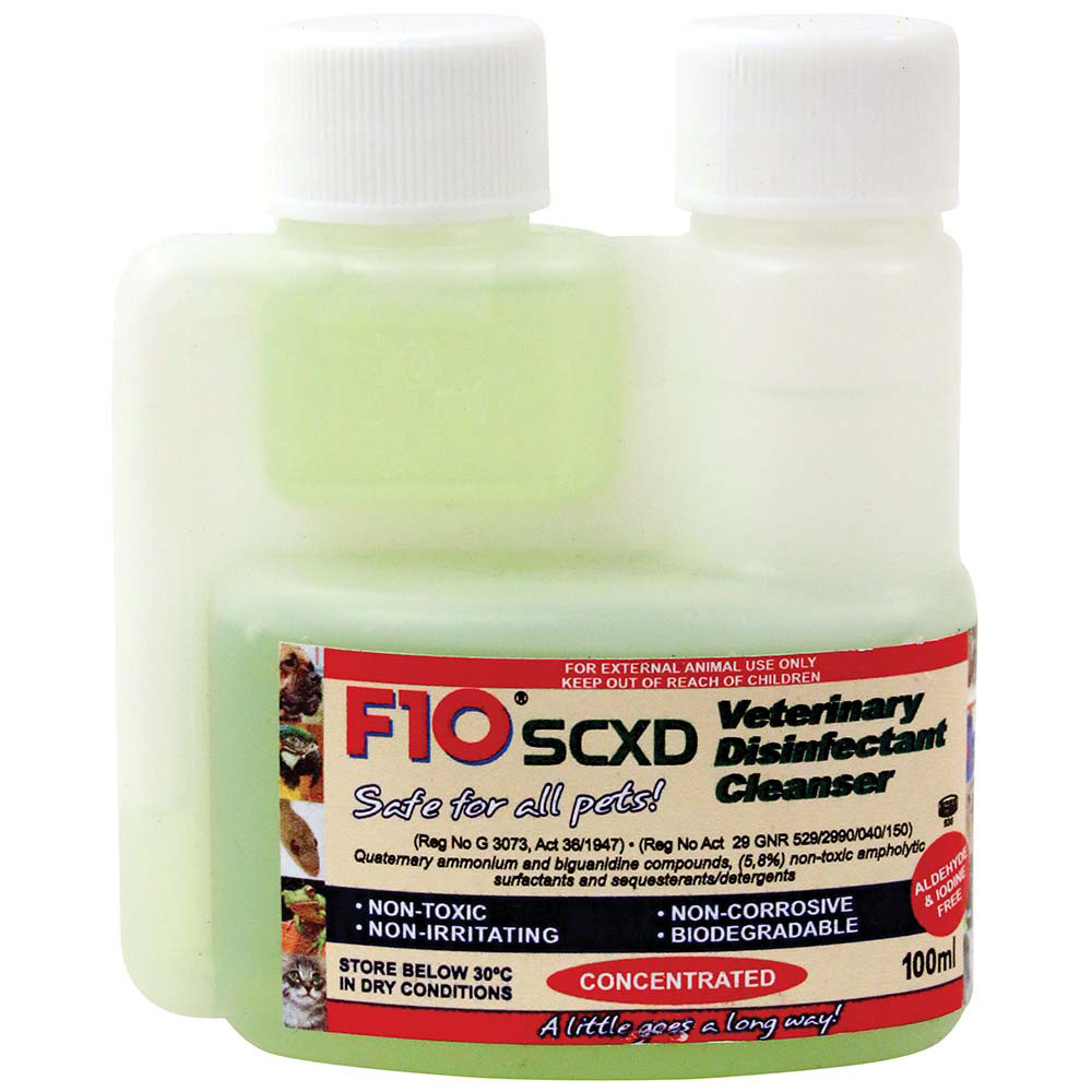 An image of F10 SCXD Veterinary Disinfectant Cleanser 100ml