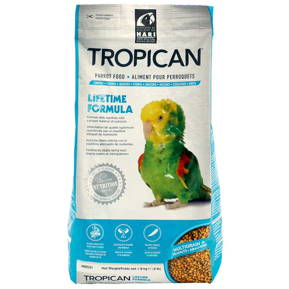 An image of Hagen Hari Tropican Parrot Lifetime Granules 1.8kg