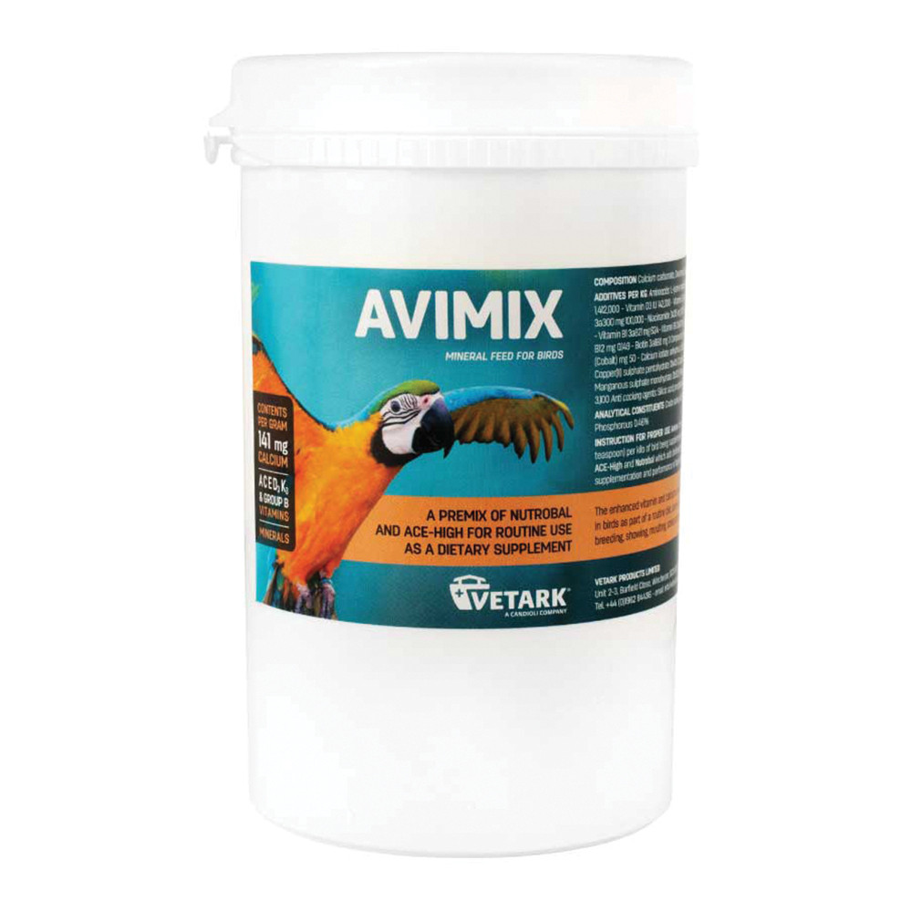 An image of Avimix Powdered Vitamin and Mineral Bird Supplement 250g