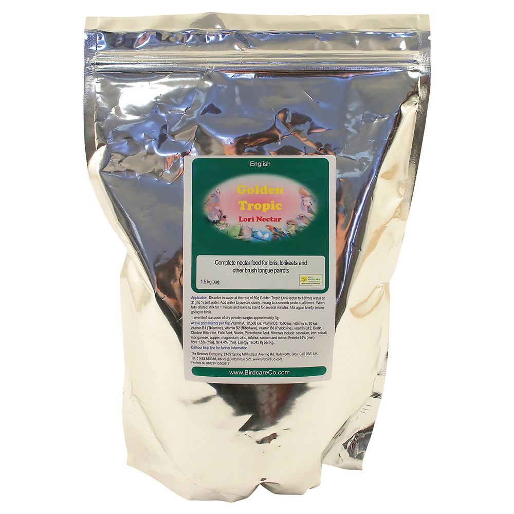 An image of Golden Tropic Lori Nectar 1.5Kg