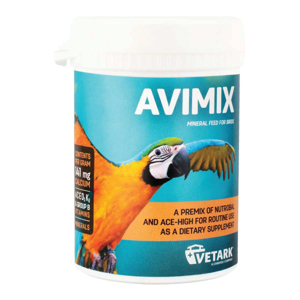 An image of Avimix Powdered Vitamin and Mineral Bird Supplement 50g
