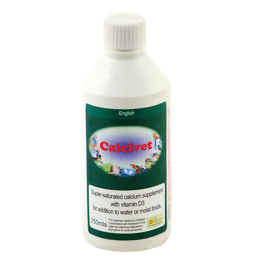 An image of Calcivet 250ml Liquid Calcium and D3 Bird Supplement