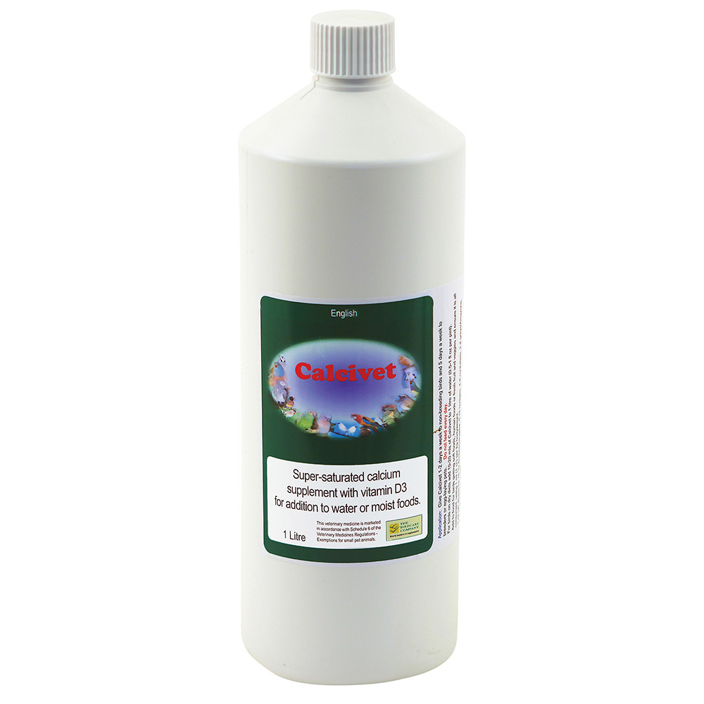 An image of Calcivet 1 Litre Liquid Calcium and D3 Bird Supplement