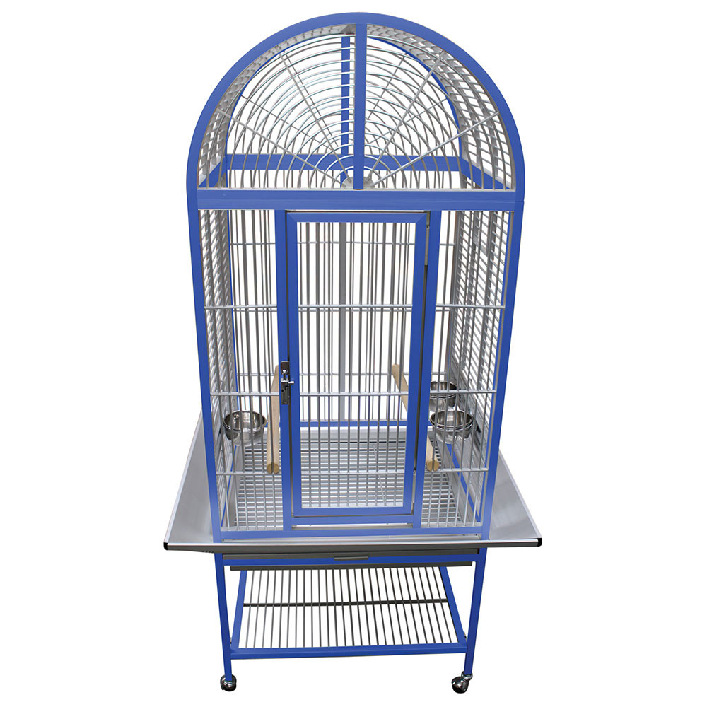 An image of ***Collection Only*** King's Aluminium ACA2522 Arch Top Parrot Cage Blue