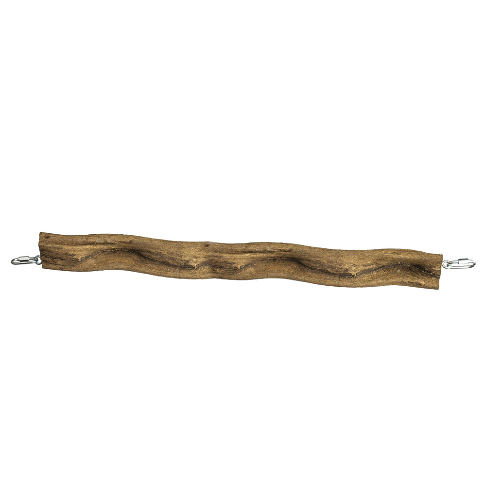 An image of Wavy Wood Wiggle Corner Parrot Perch Medium