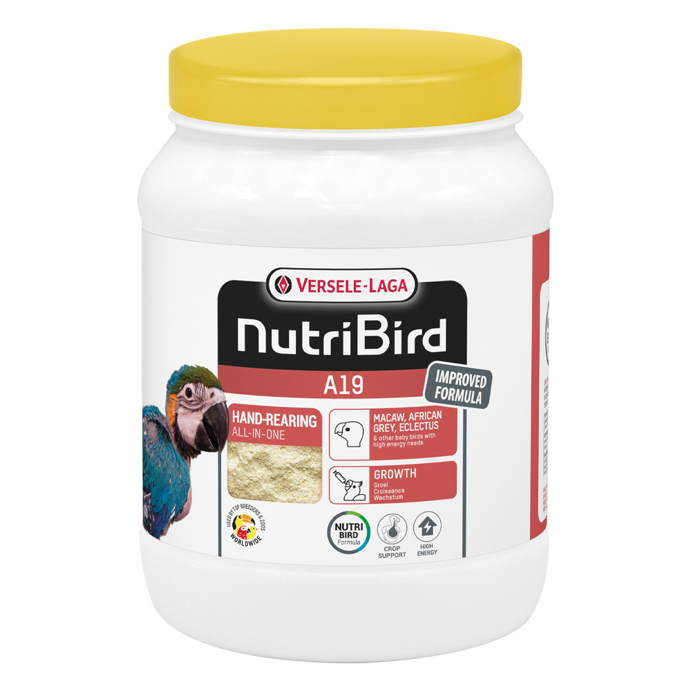 An image of NutriBird A19 High Energy Hand Rearing Food for Baby Birds 800g
