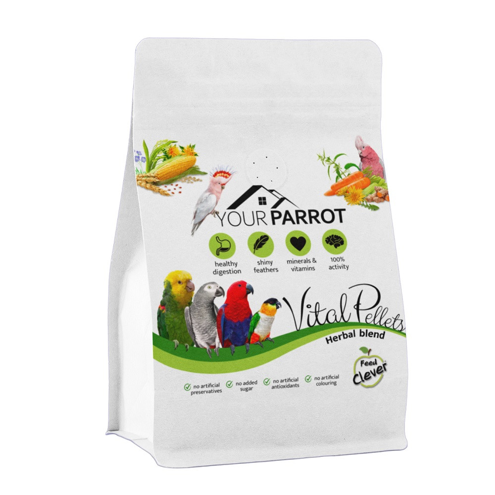 An image of Your Parrot Vital Pellets Herbal Blend Complete Parrot Food 3kg