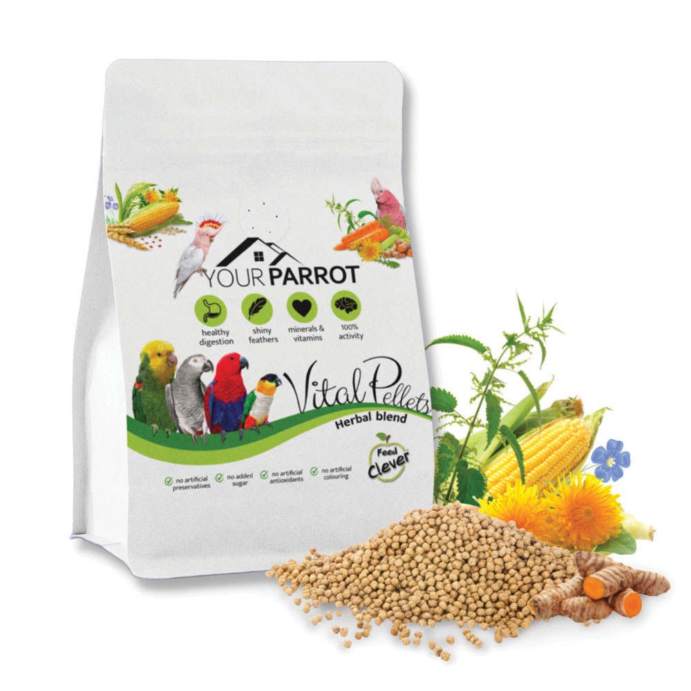 An image of Your Parrot Vital Pellets Herbal Blend Complete Parrot Food 3kg