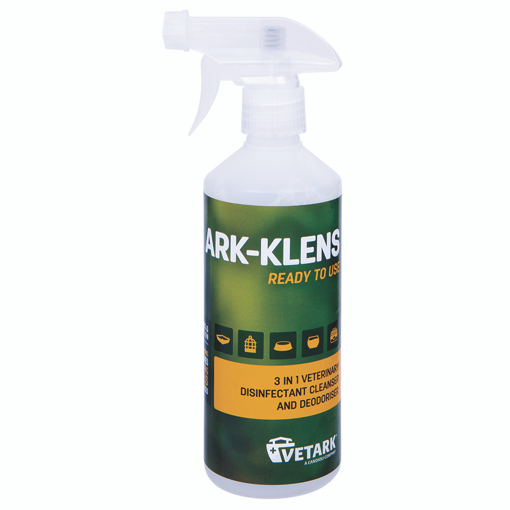 An image of Vetark Ark-Klens Ready To Use Avian Disinfectant Cleanser and Deodoriser 500ml