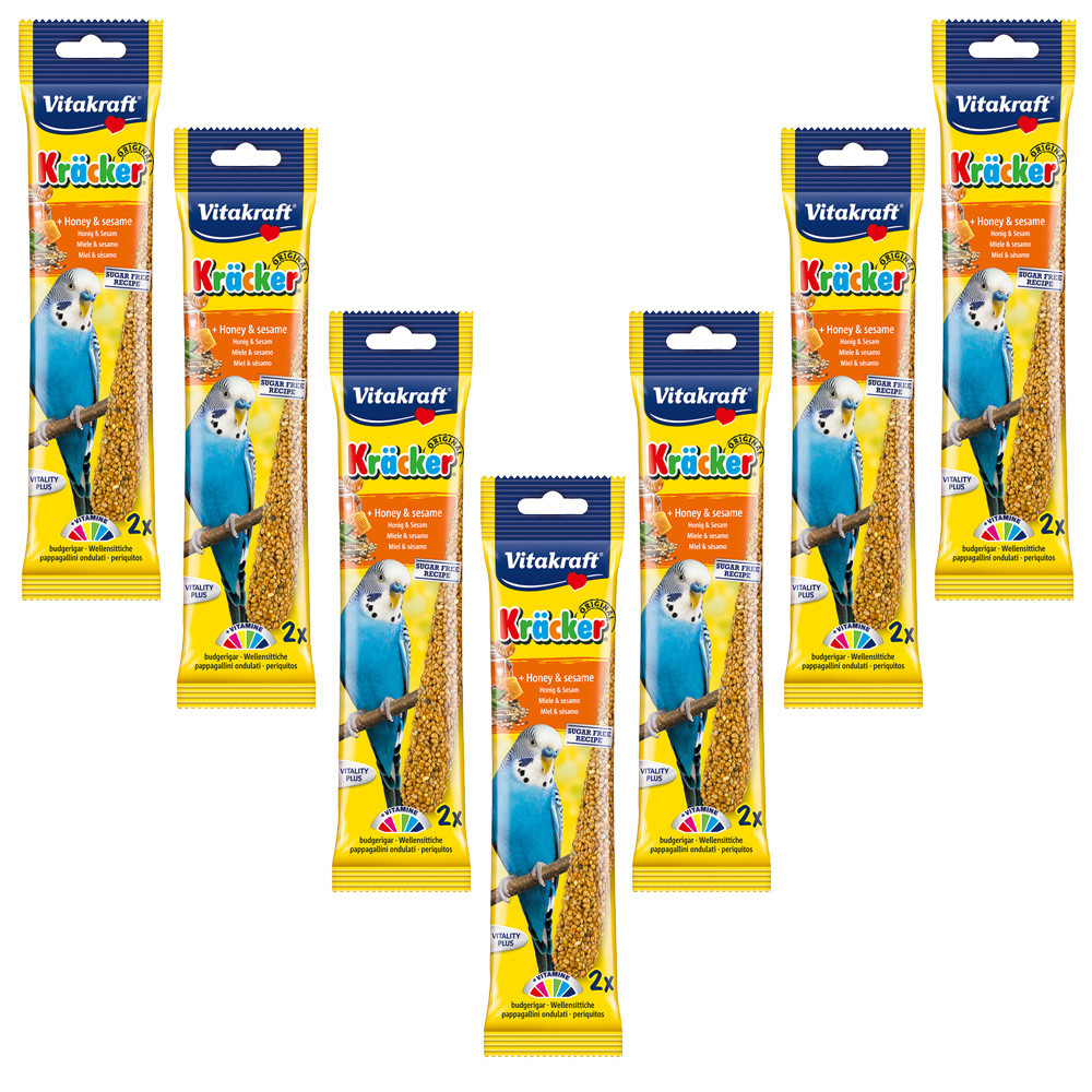 An image of Vitakraft Budgie Treat Sticks Honey and Sesame Case of 7