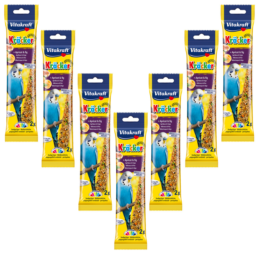 An image of Vitakraft Budgie Treat Sticks Apricot and Fig Case of 7