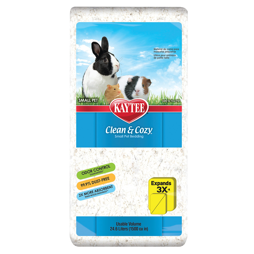 An image of Kaytee Clean and Cozy Small Animal Bedding White 24.6L