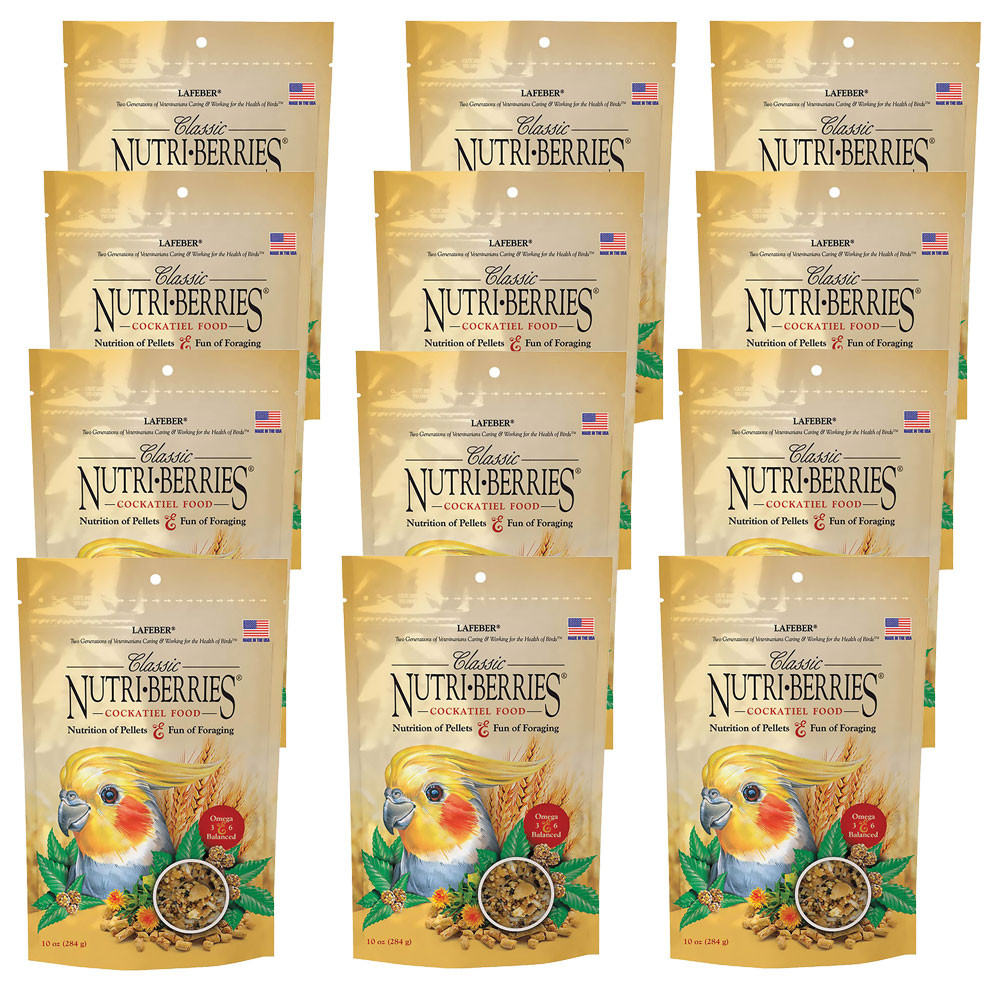 An image of Lafeber NutriBerries Original 284g Budgie and Cockatiel Food Case of 12