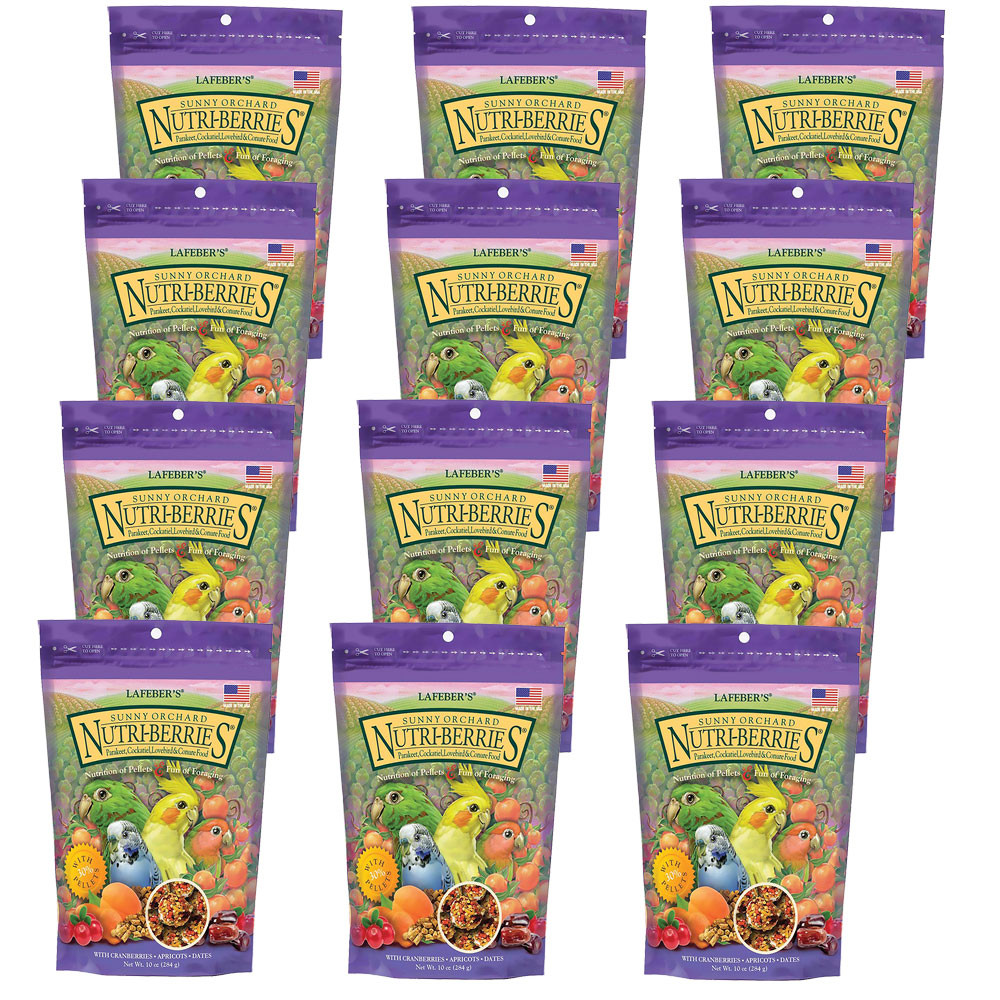 An image of Lafeber NutriBerries Sunny Orchard Cockatiel - 284g - Case of 12