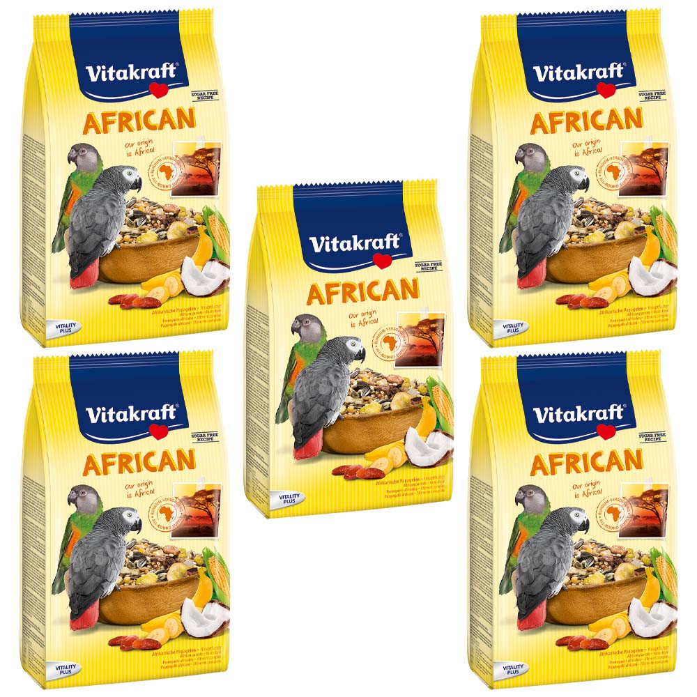 An image of Vitakraft Large African Food - 750g Case of 5