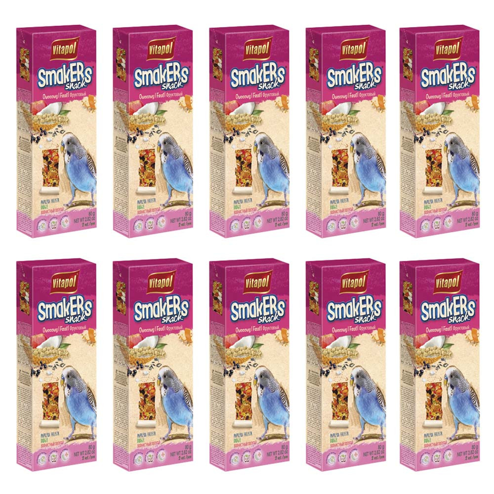 An image of Vitapol Budgie Sticks Twinpack - Fruit - Case of 10