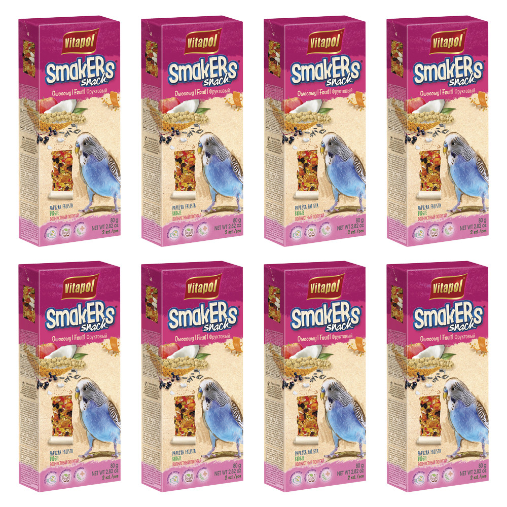 An image of Vitapol Budgie Sticks Twinpack - Fruit - Case of 8