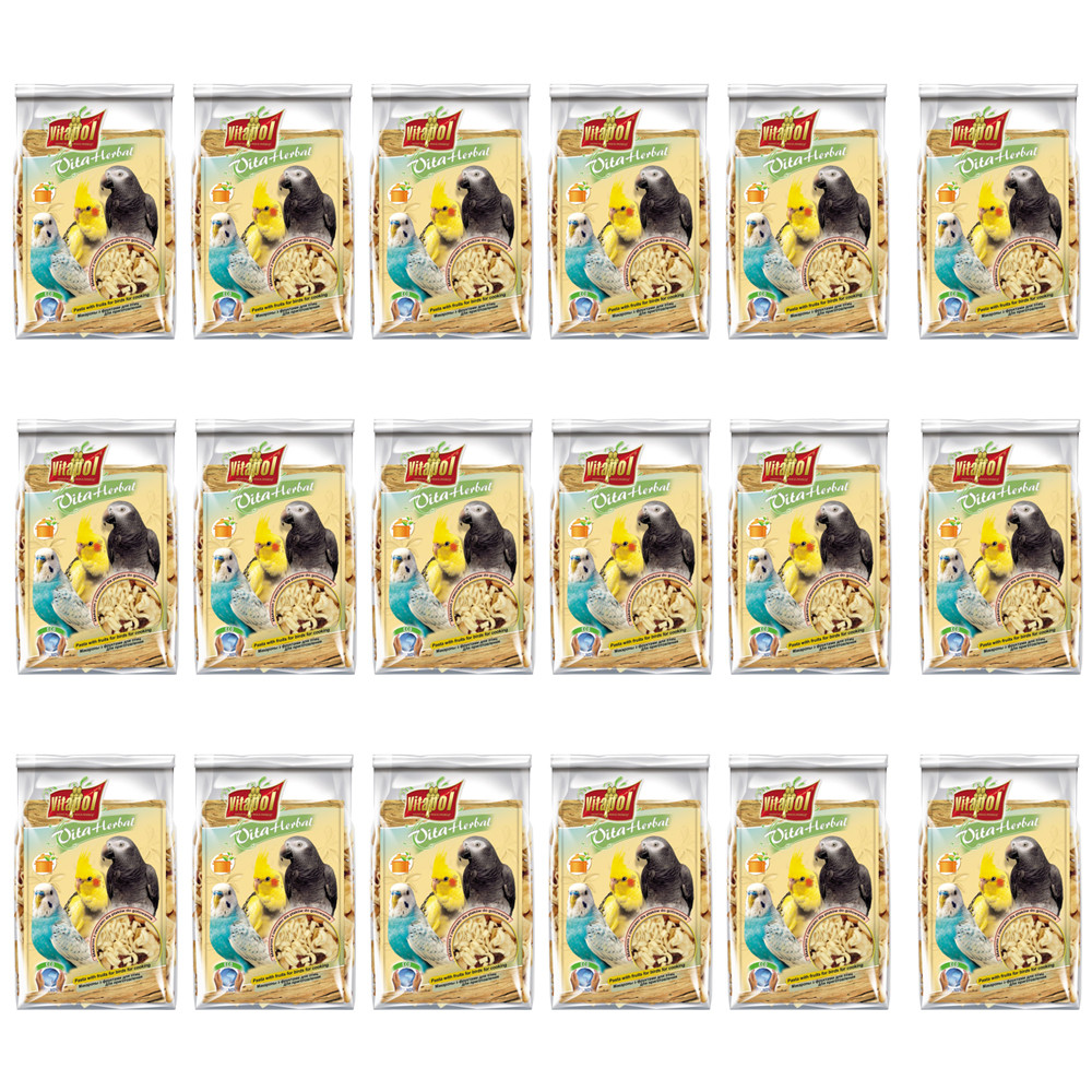 An image of Vitapol Instant Pasta Treat for Pet Birds and Parrots - 130g - Case of 18