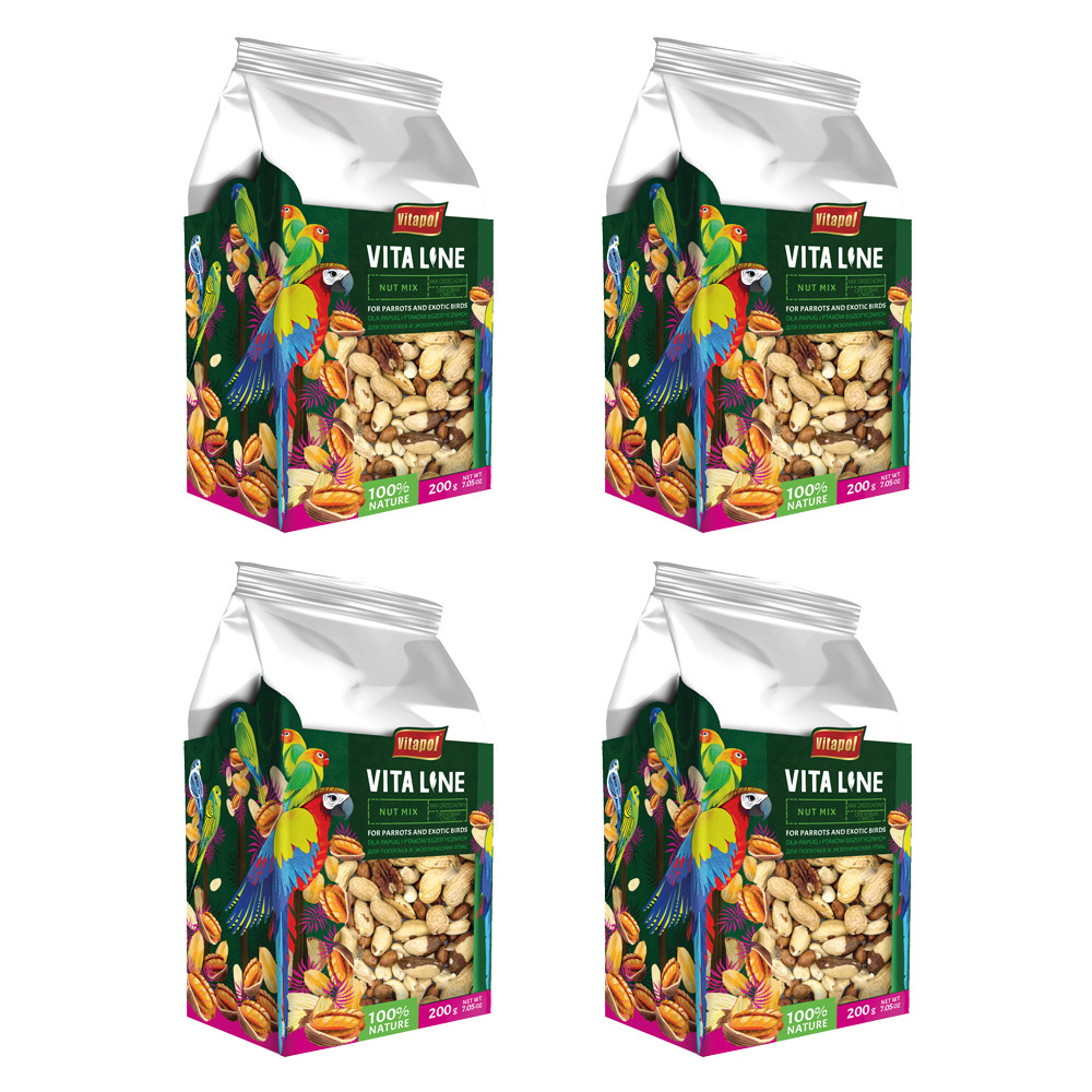 An image of Vitapol Vita Line Nut Mix - 200g - Case of 4