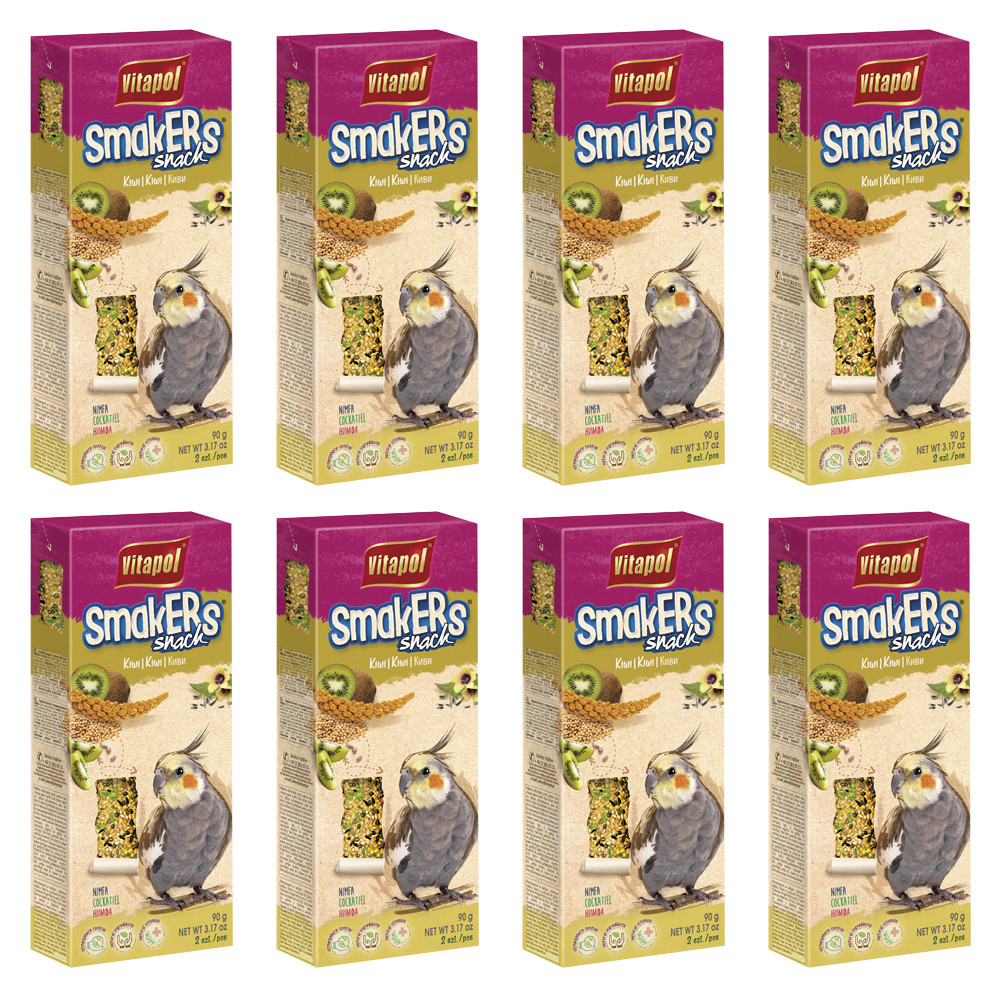 An image of Vitapol Cockatiel Sticks Twinpack - Kiwi - Case of 8