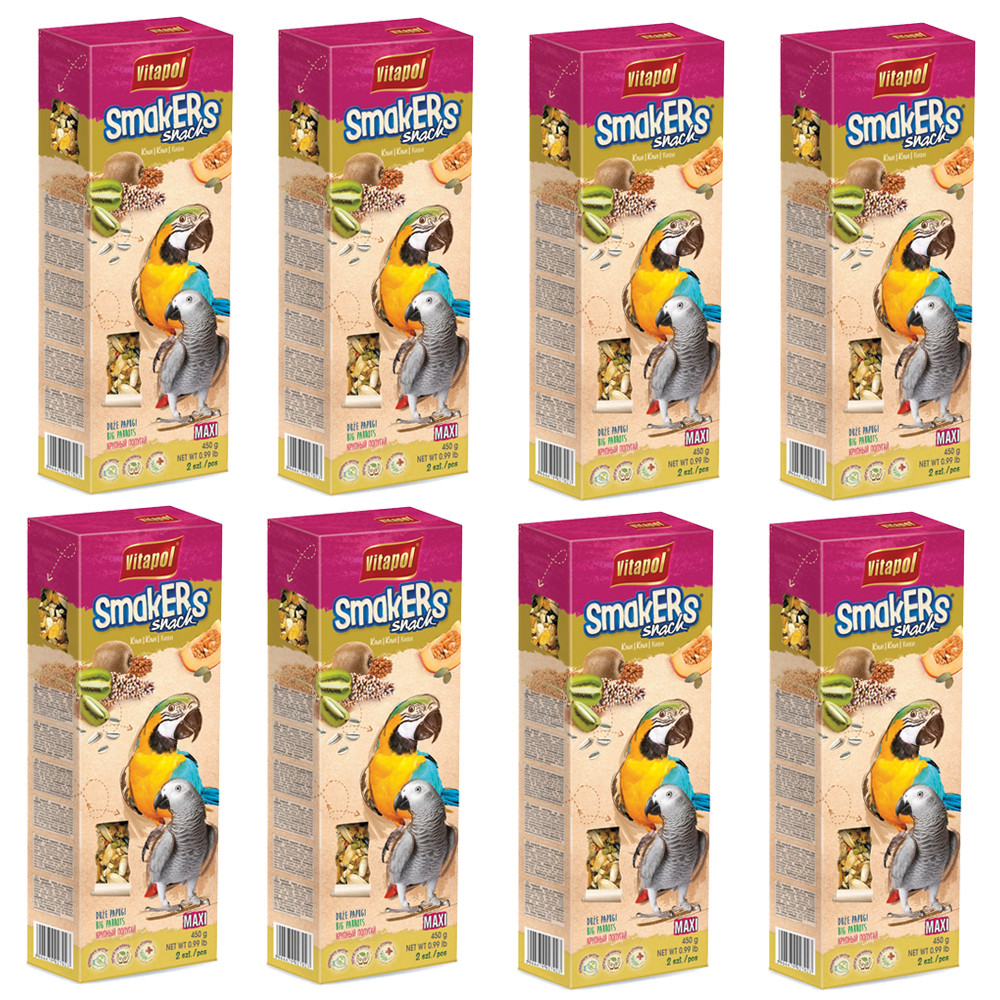An image of Vitapol Maxi Parrot Sticks Twinpack - Kiwi - Case of 8