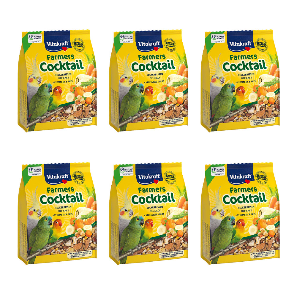 An image of Vitakraft Cocktail - Parrot - Vegetable & Nut - 250g Case of 6