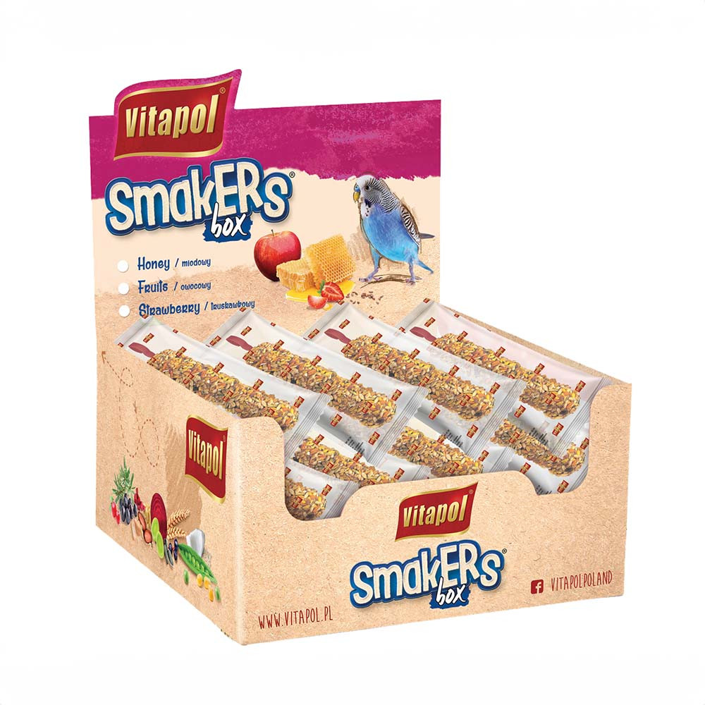 An image of Box of 12 Vitapol Smakers Budgie Treat Sticks - Fruit