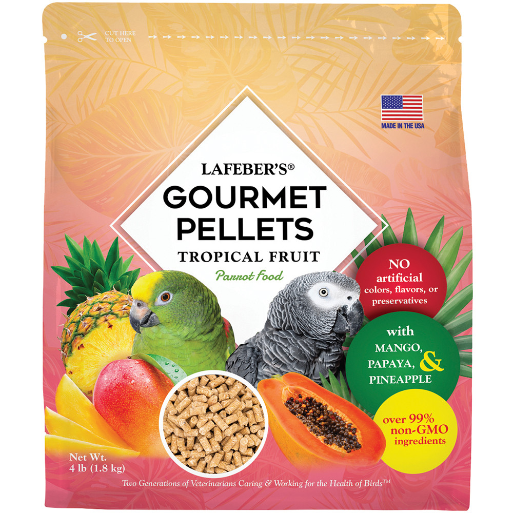 An image of Lafeber Gourmet Pellets Tropical Fruit 1.8kg Complete Parrot Food