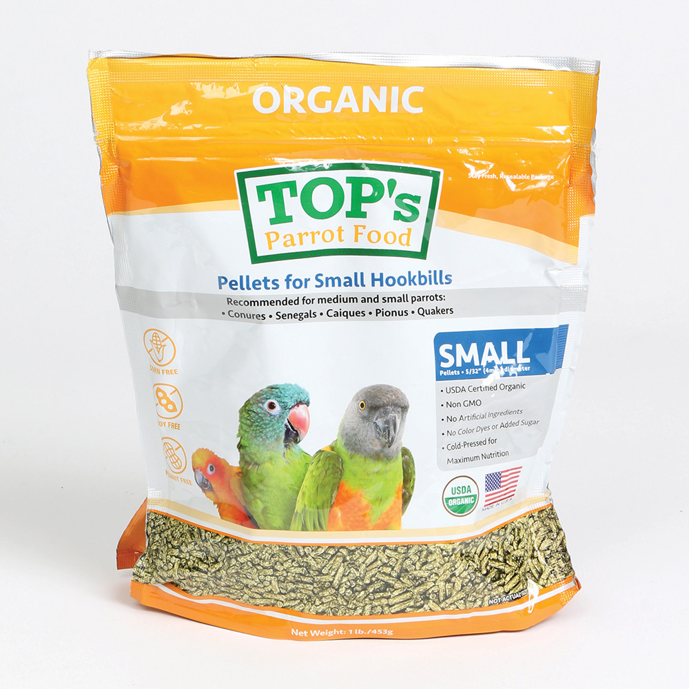 An image of TOP's Organic Parrot Food Small Pellets 1lb