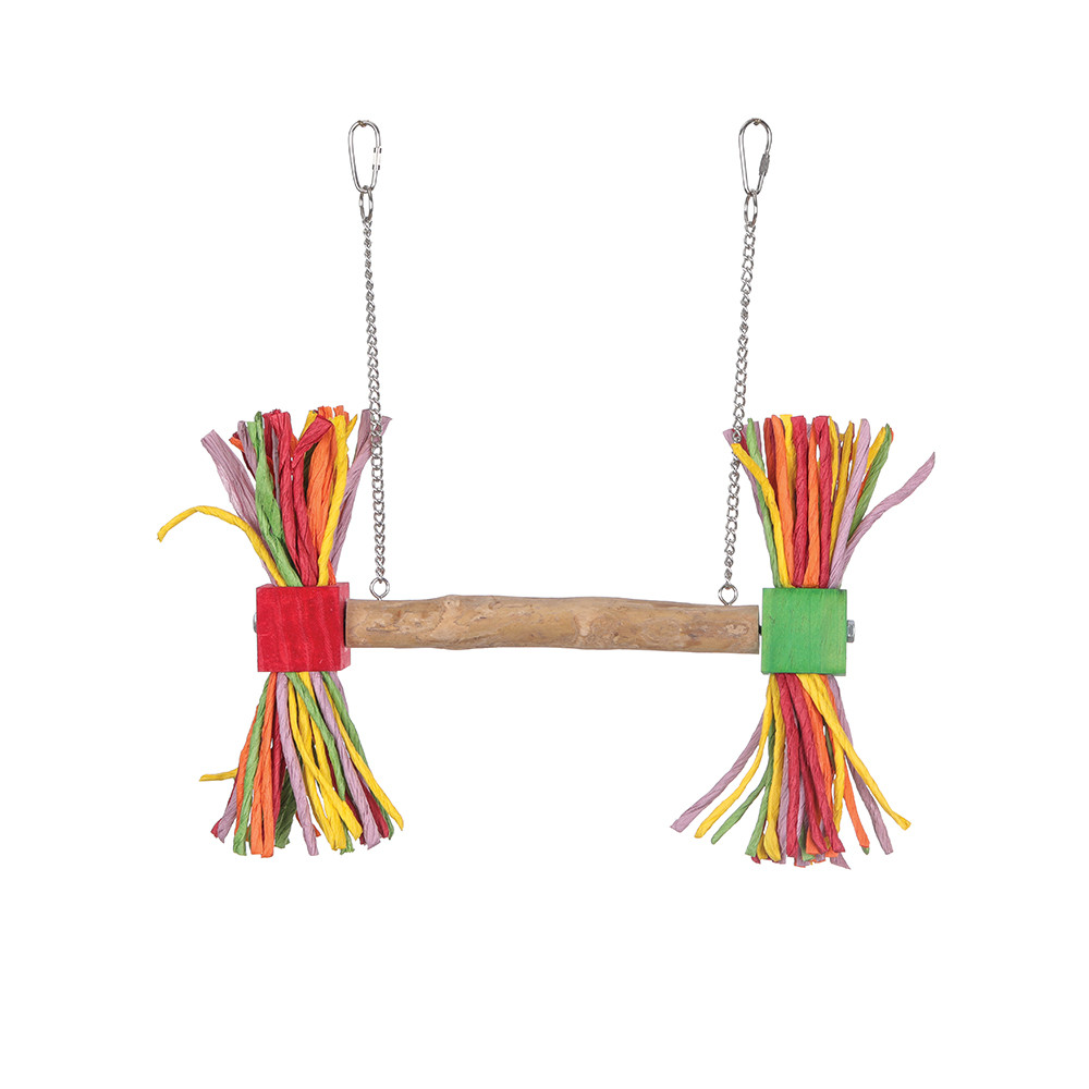 An image of Spin and Chew Activity Swing Parrot Play Perch