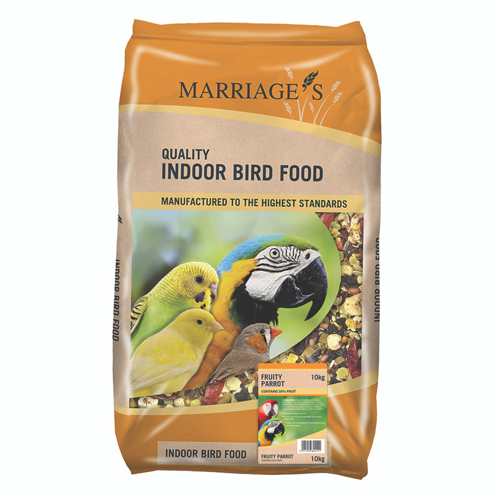 An image of Marriage's Quality Indoor Bird Fruity Parrot Food 10kg