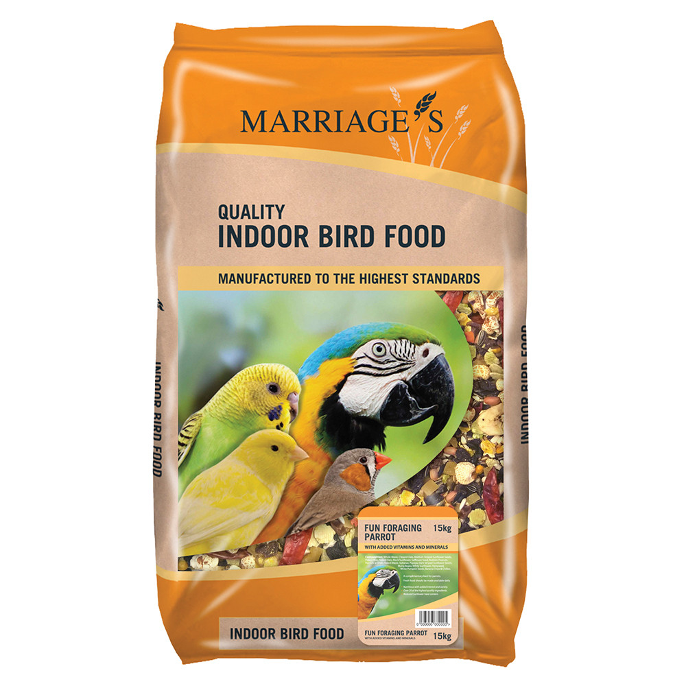 An image of Marriage's Quality Indoor Bird Fun Foraging Parrot Food 13kg