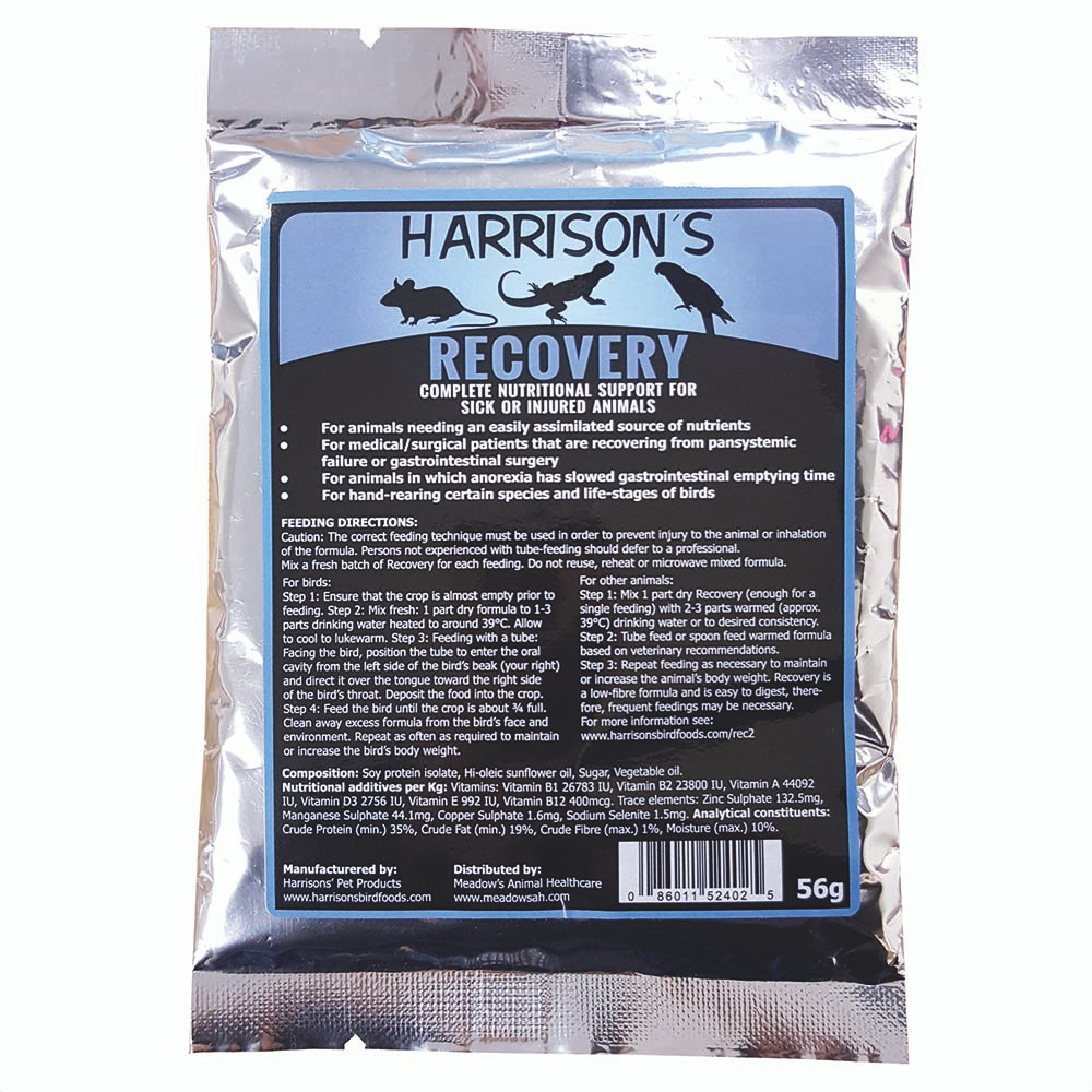 An image of Harrisons Recovery Premium Hand Feeding 56g