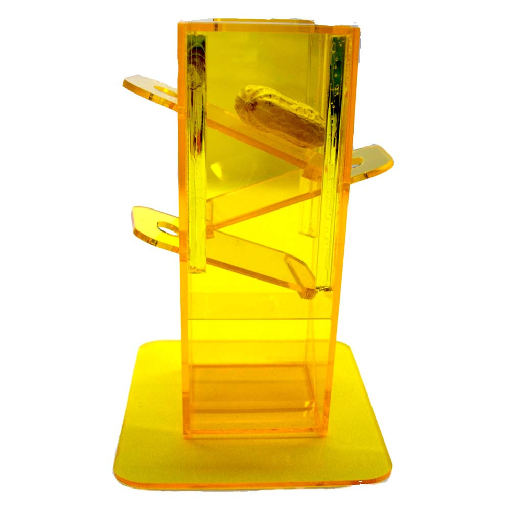 An image of Birdie Plunk Tower Puzzle Foraging Parrot Toy