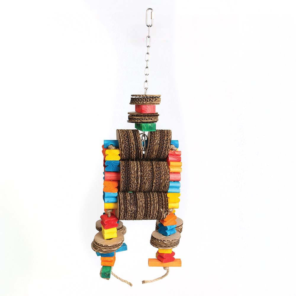 An image of Robot Wood and Cardboard Parrot Toy Medium