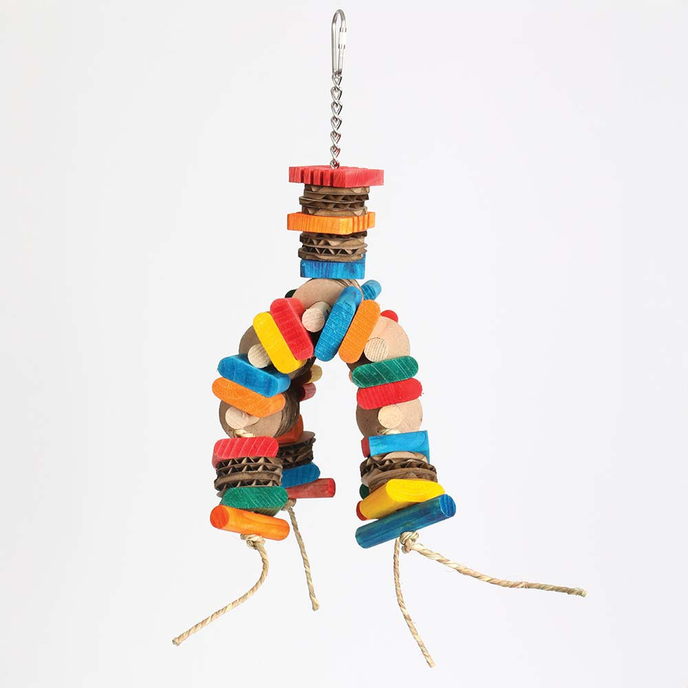 An image of Robot Wood and Cardboard Parrot Toy Small