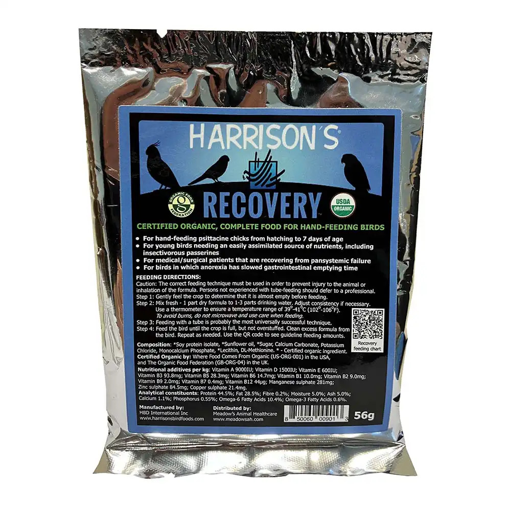 An image of Harrisons Recovery Premium Hand Feeding Formula 56g