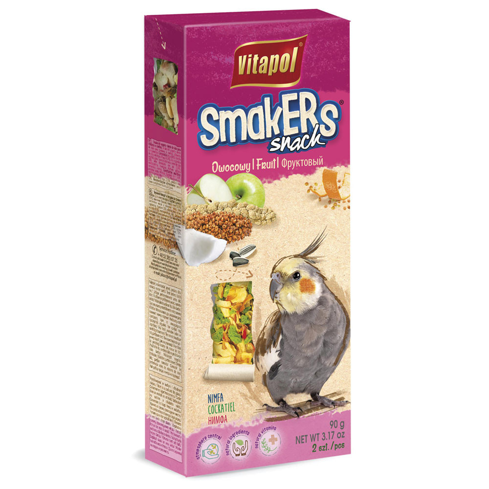 An image of Vitapol Cockatiel Sticks Twinpack - Fruit