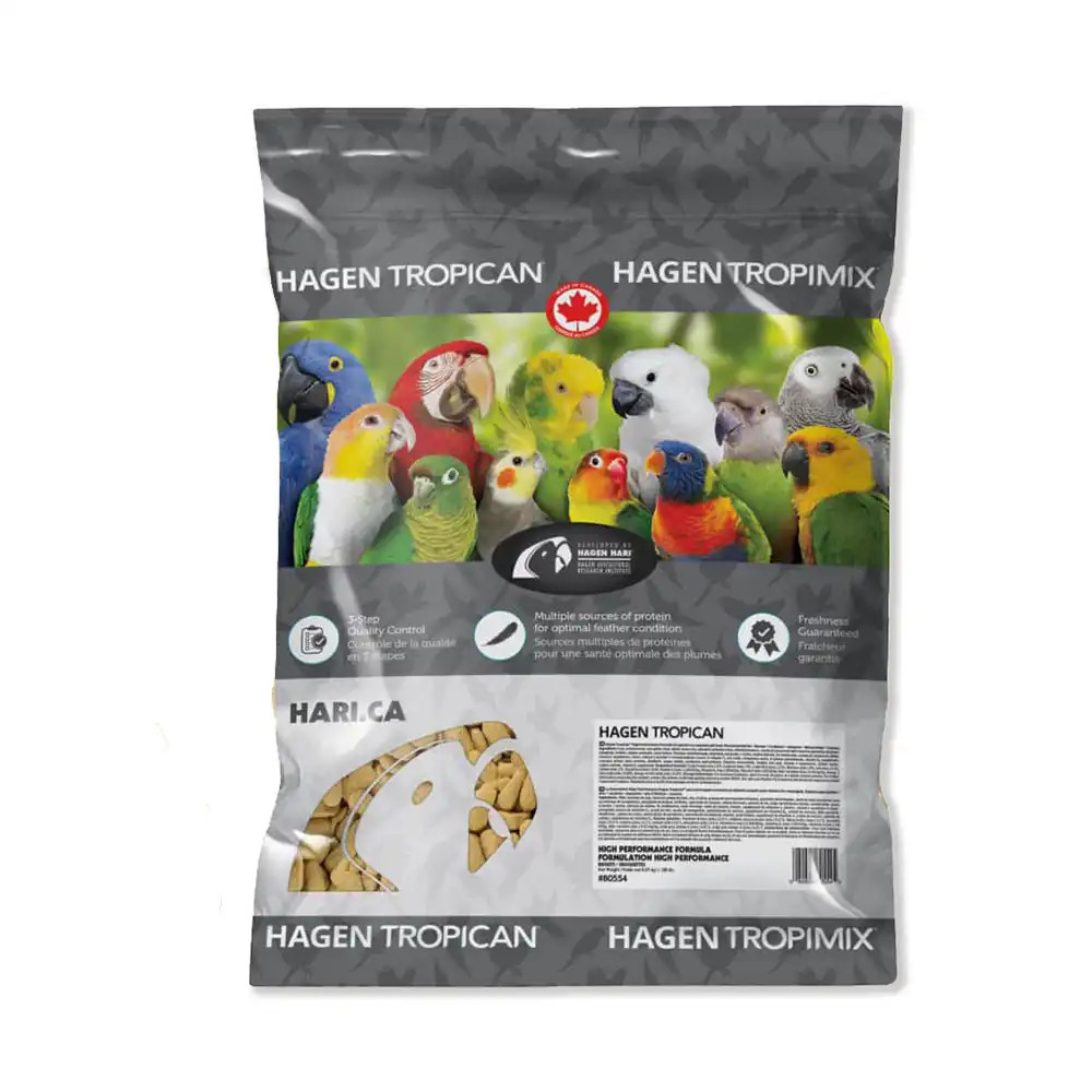 An image of Hari Hagen Tropican High Performance Formula Biscuit Parrot Food 9.07kg