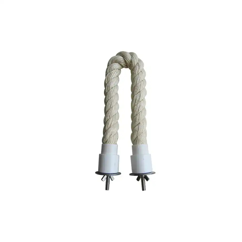 An image of 40cm Sisal Rope Straight Parrot Perch - Small